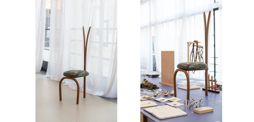 Cédric Breisacher et Marion Gouez - chaise en bois cintré 