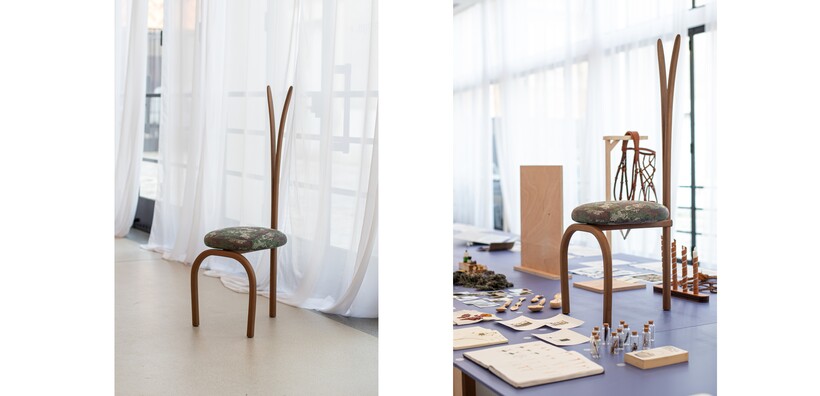 Cédric Breisacher et Marion Gouez - chaise en bois cintré
