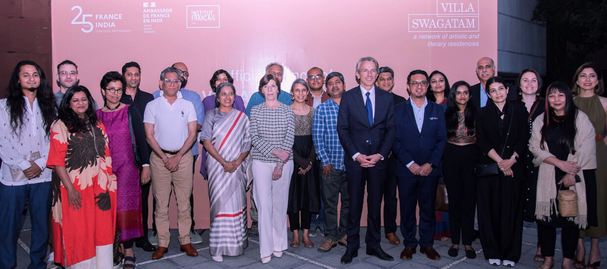 Inauguration de la Villa Swagatam en présence de Madame Catherine Colonna , Ministre de l'Europe et des Affaires étrangères. 