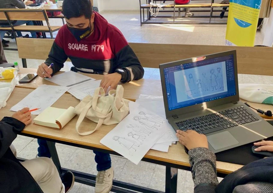 Ateliers de création de bande-dessinée, Institut fran?ais de Gaza