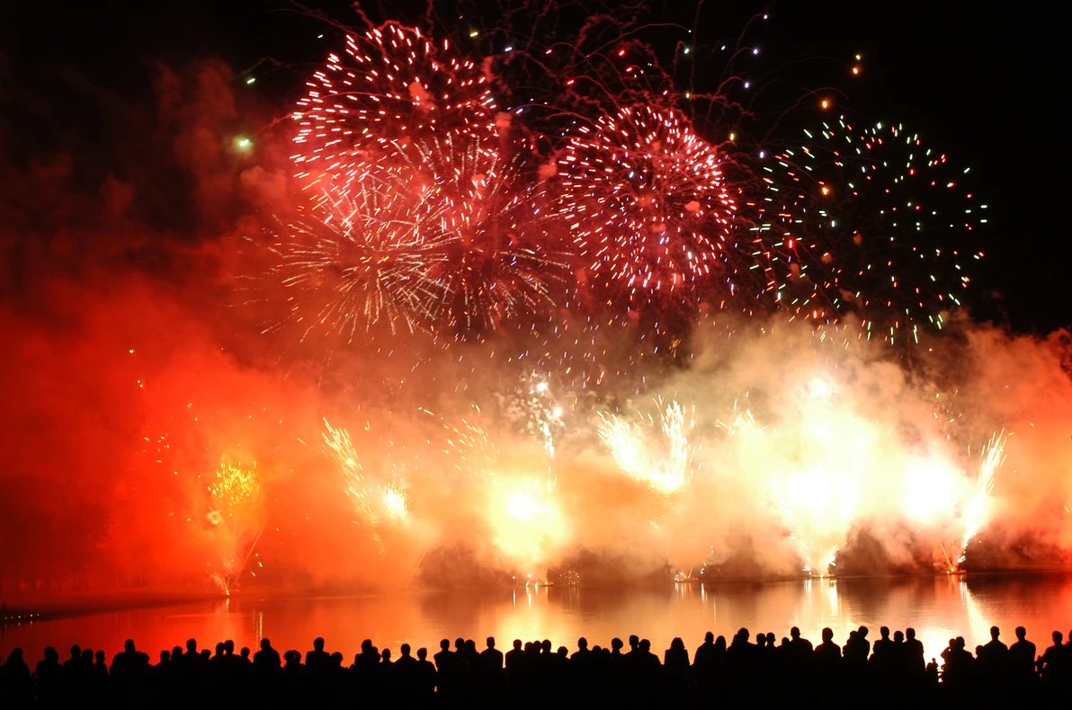Feu d'artifice de clo?ture de l'Anne?e de la Chine au Cha?teau de Versailles