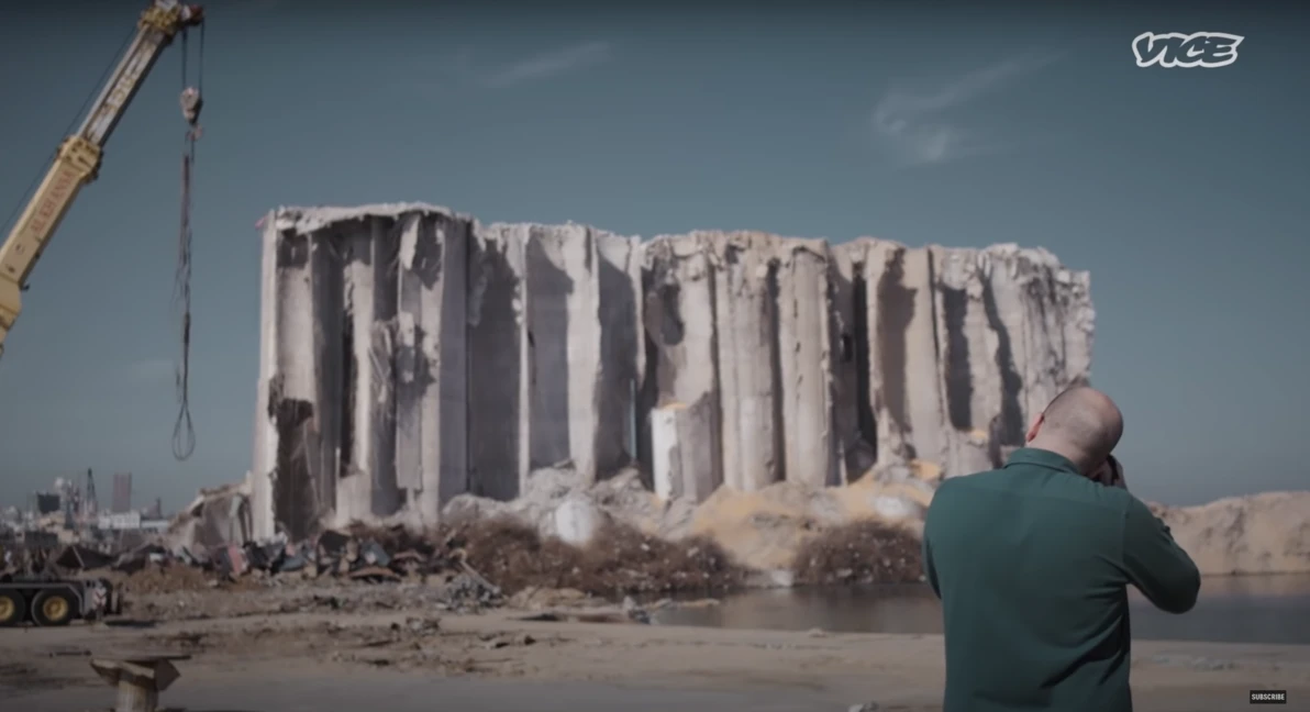 Screenshot of the Beirut episode of "Open Secrets" docuseries, produced in 2022