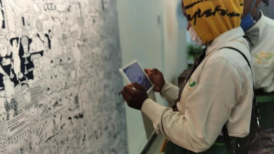 Présentation de l’exposition Machines à bulles, Institut fran?ais du Cameroun 