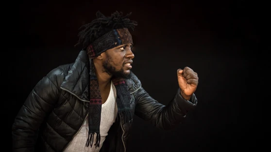 Spectacle « Abduction » ; création 2019 au Centre Culturel Camerounais. 