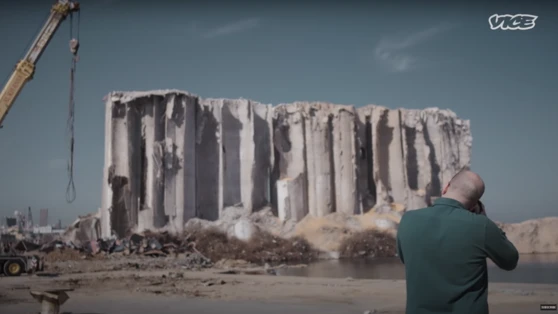 Screenshot of the Beirut episode of "Open Secrets" docuseries, produced in 2022