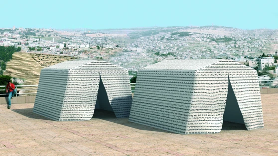 Les tentes pour la paix, installation de Clara Halter